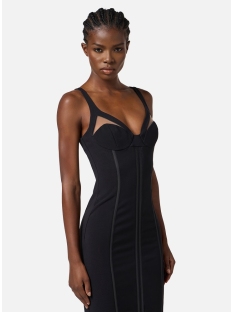 VESTIDO CREPE LIGERO CON TUL