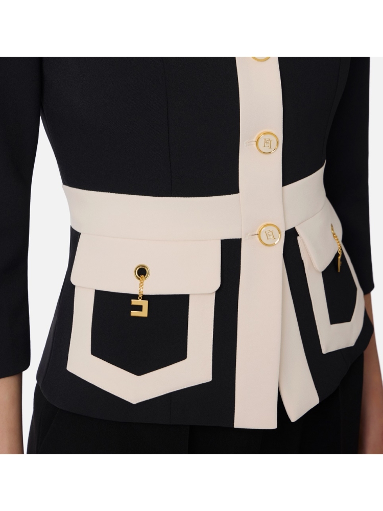 CHAQUETA DOBLE CREPE