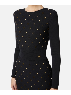 VESTIDO MINI PUNTO CON DETALLES JOYA