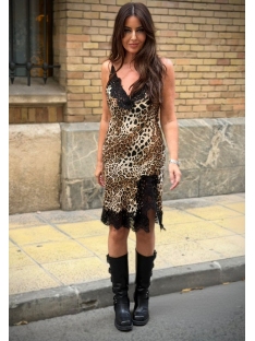 VESTIDO LEOPARDO ENCAJE
