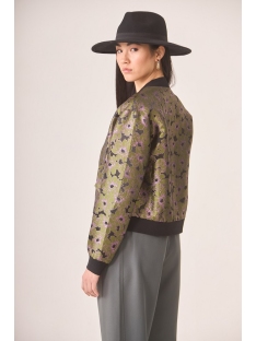 BOMBER EST JACQUARD METALIZADO