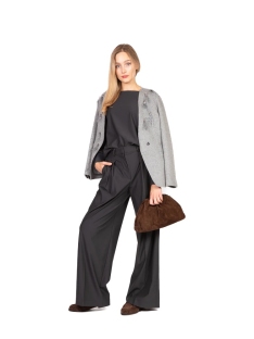 CHAQUETA APLICACIONES PLUMAS