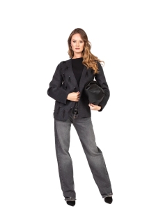 CHAQUETA APLICACIONES PLUMAS