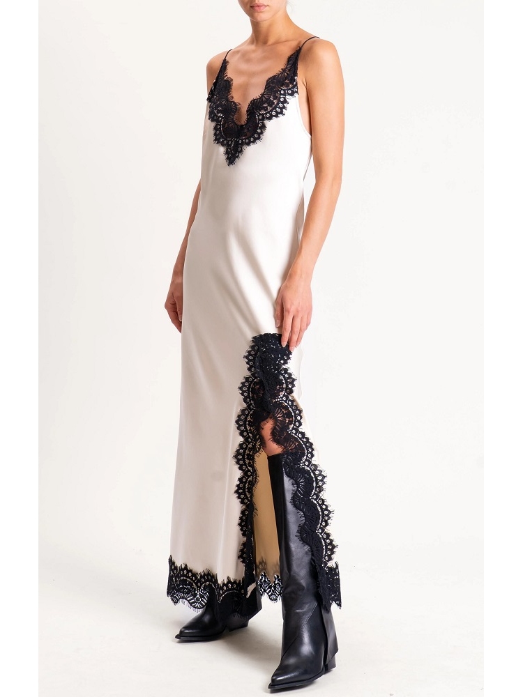 VESTIDO SATEN ENCAJE 2