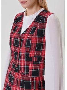 CHALECO CUADROS LUREX