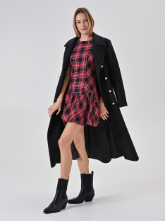 VESTIDO CORTO CUADROS LUREX