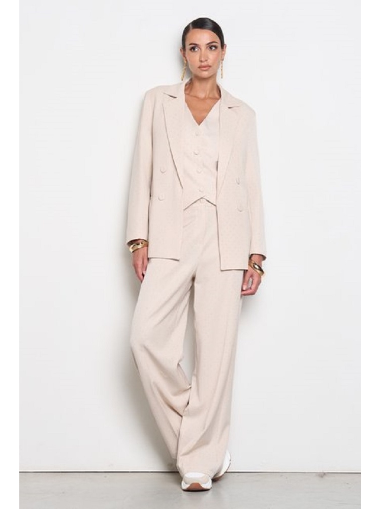 BLAZER ABIERTA CON MICROPEDRERIA