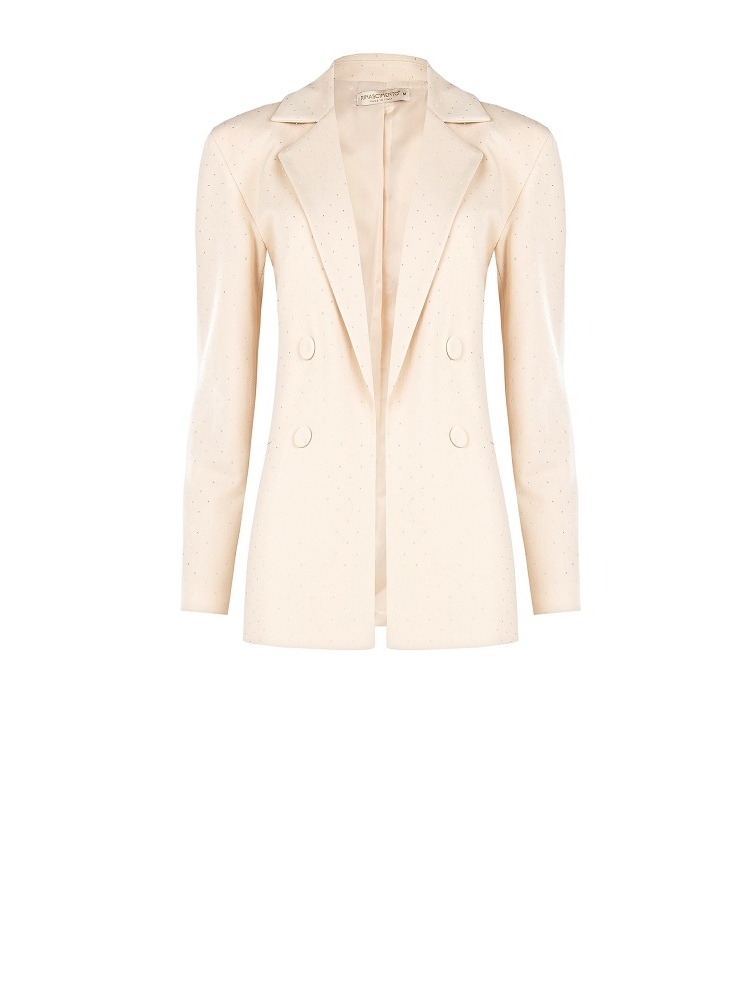 BLAZER ABIERTA CON MICROPEDRERIA 2