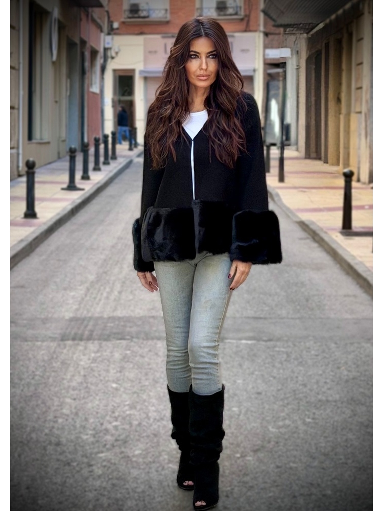 CHAQUETA PELO PUÑOS