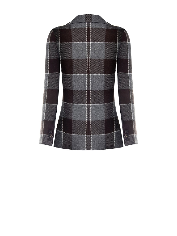 CHAQUETA ENTALLADA CUADROS