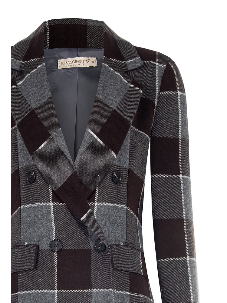 CHAQUETA ENTALLADA CUADROS