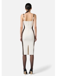 VESTIDO CREPE LIGERO CON DETALLES PITON