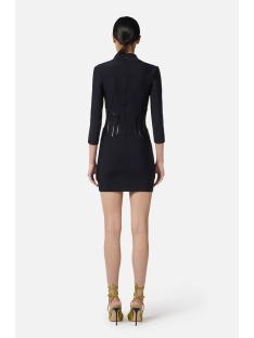 VESTIDO NEOPRENO CON DETALLES TIPO CORSE