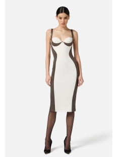 VESTIDO CREPE LIGERO CON DETALLES PITON