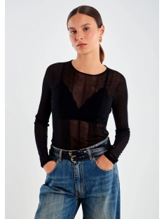 JERSEY TRANSPARENTE CON BRALETTE ENCAJE