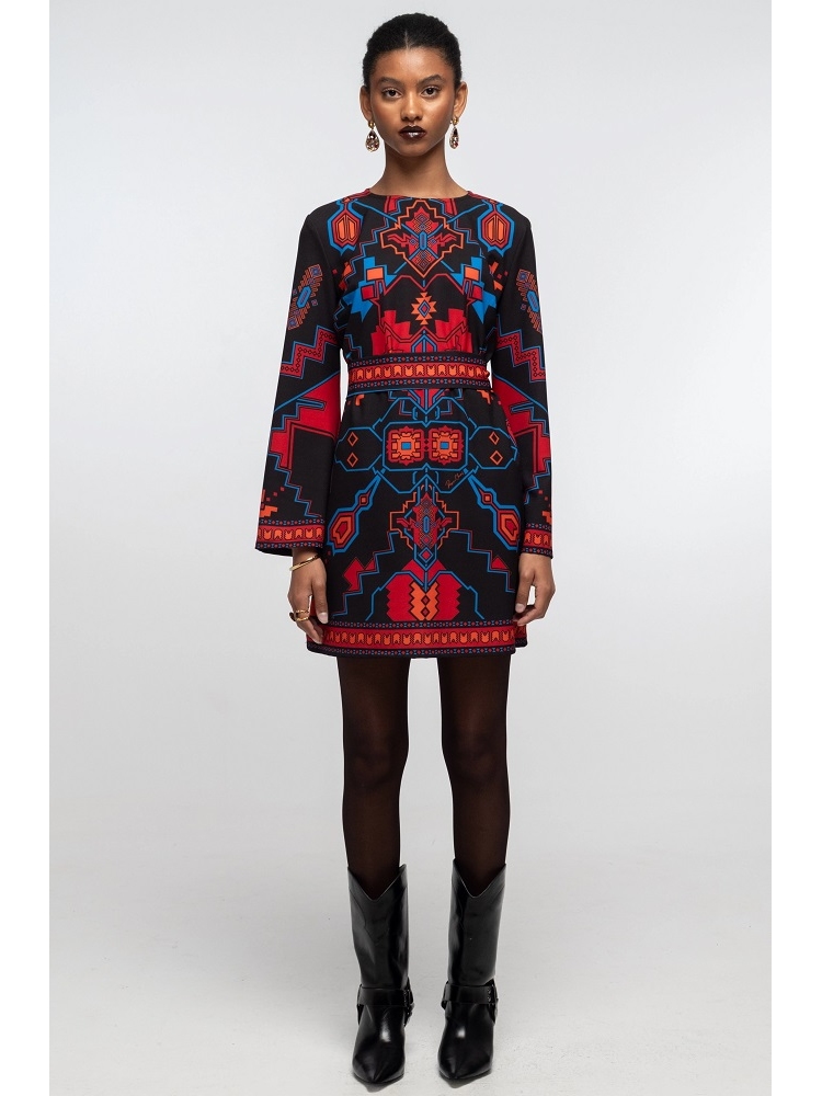 VESTIDO CORTO EST ETNICO