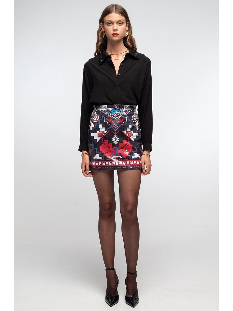 FALDA MINI LENTEJUELAS