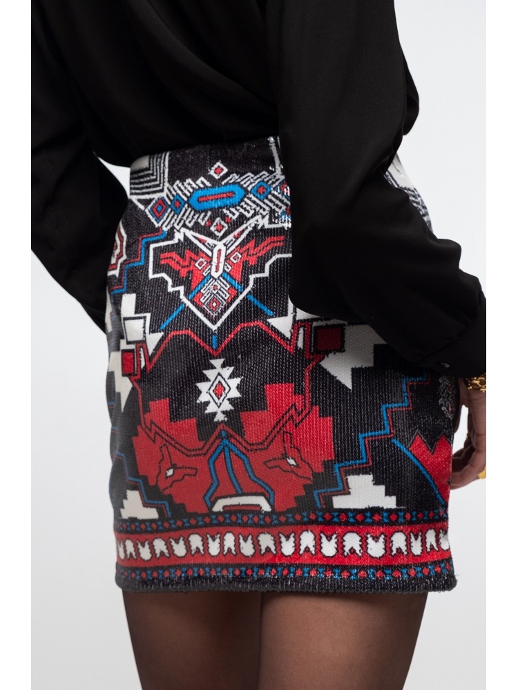 FALDA MINI LENTEJUELAS