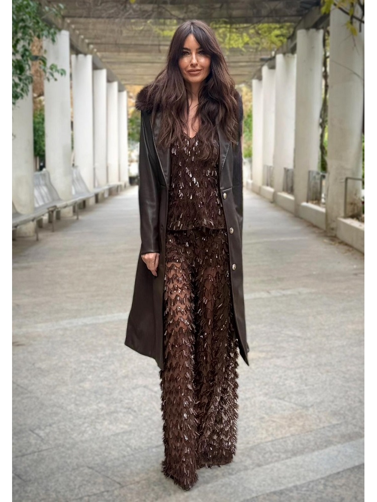 ABRIGO LARGO PELO CUELLO