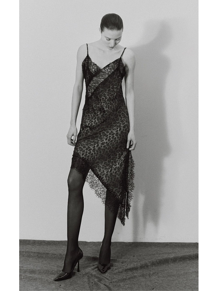 VESTIDO LEOPARDO ENCAJE