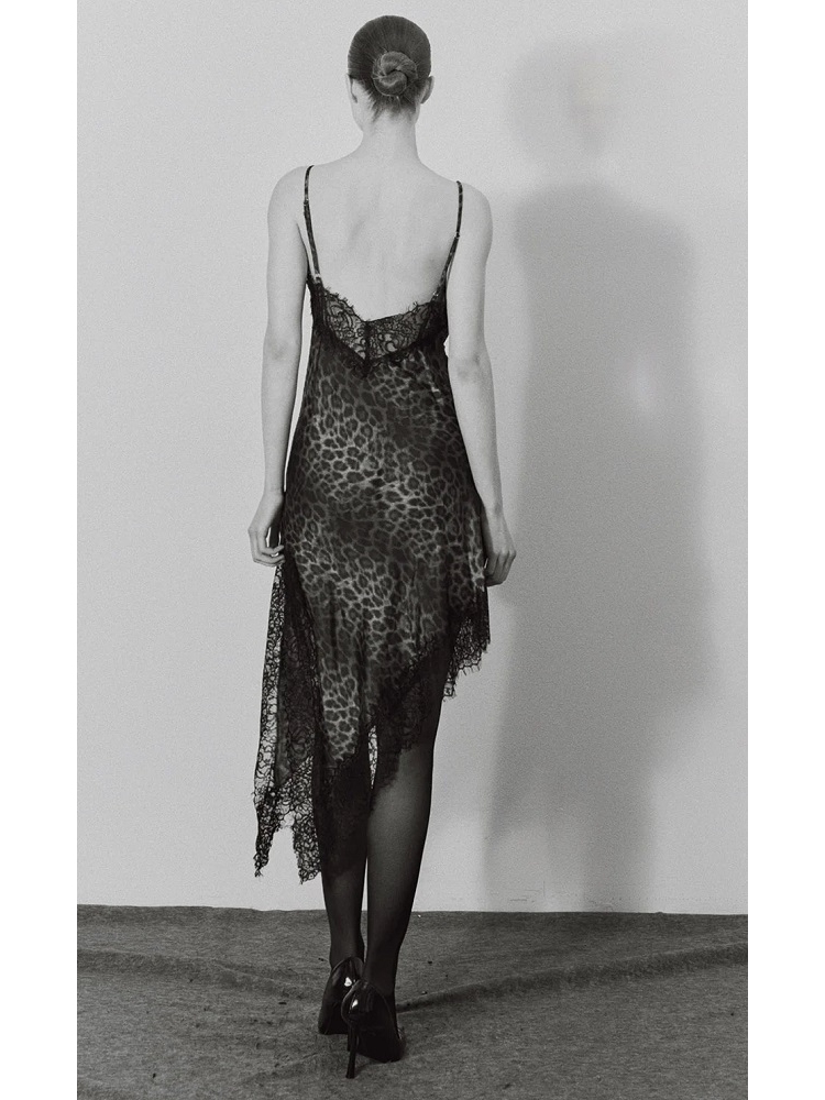 VESTIDO LEOPARDO ENCAJE