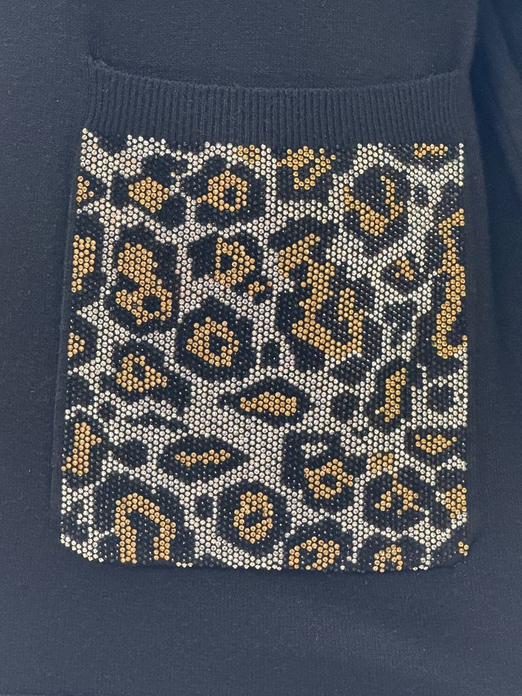 CONJUNTO PUNTO BOLSILLOS LEOPARDO