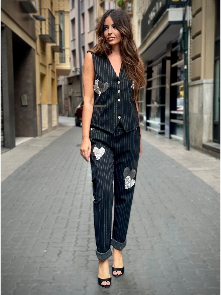 PANTALON RAYA DIPLOMATICA CORAZONES