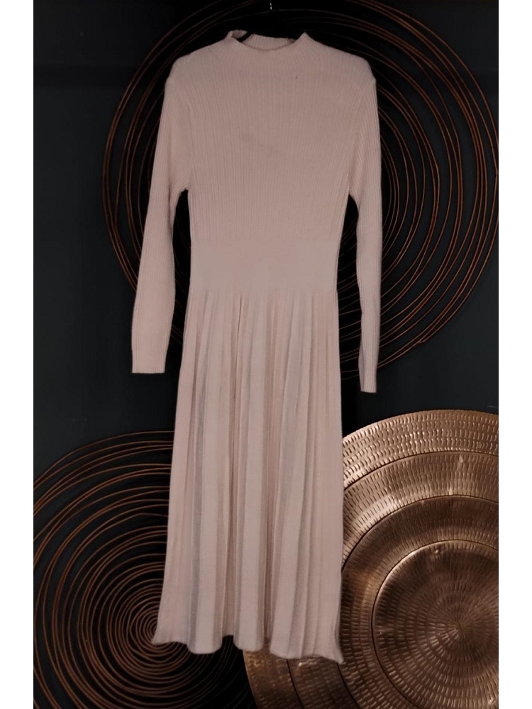 VESTIDO LARGO PLISADO 2