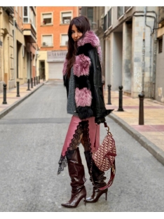 FALDA ASIMETRICA ENCAJE