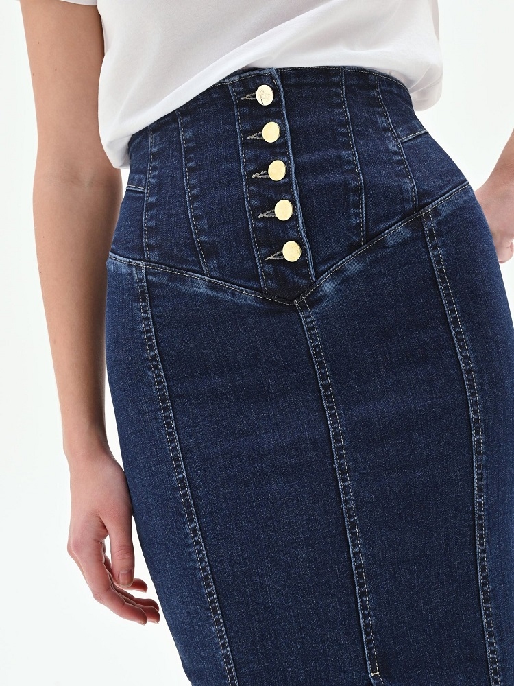 FALDA VAQUERA CORTE LAPIZ