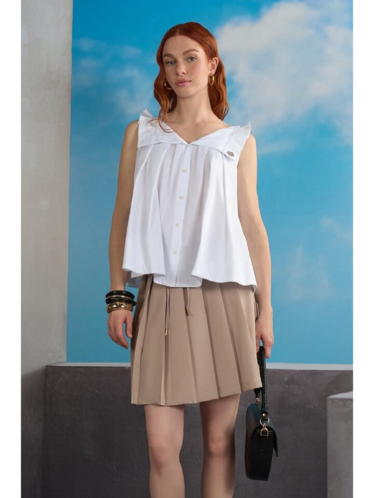 CAMISA VOLANTES CUELLO