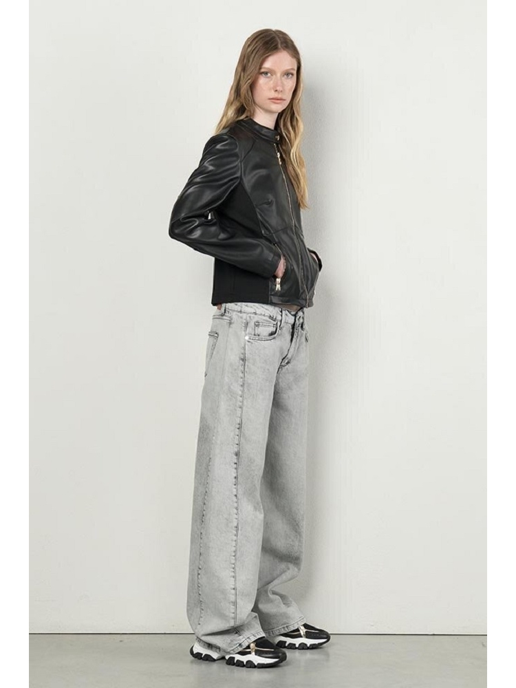 CHAQUETA ECOPIEL COMBI PUNTO 2