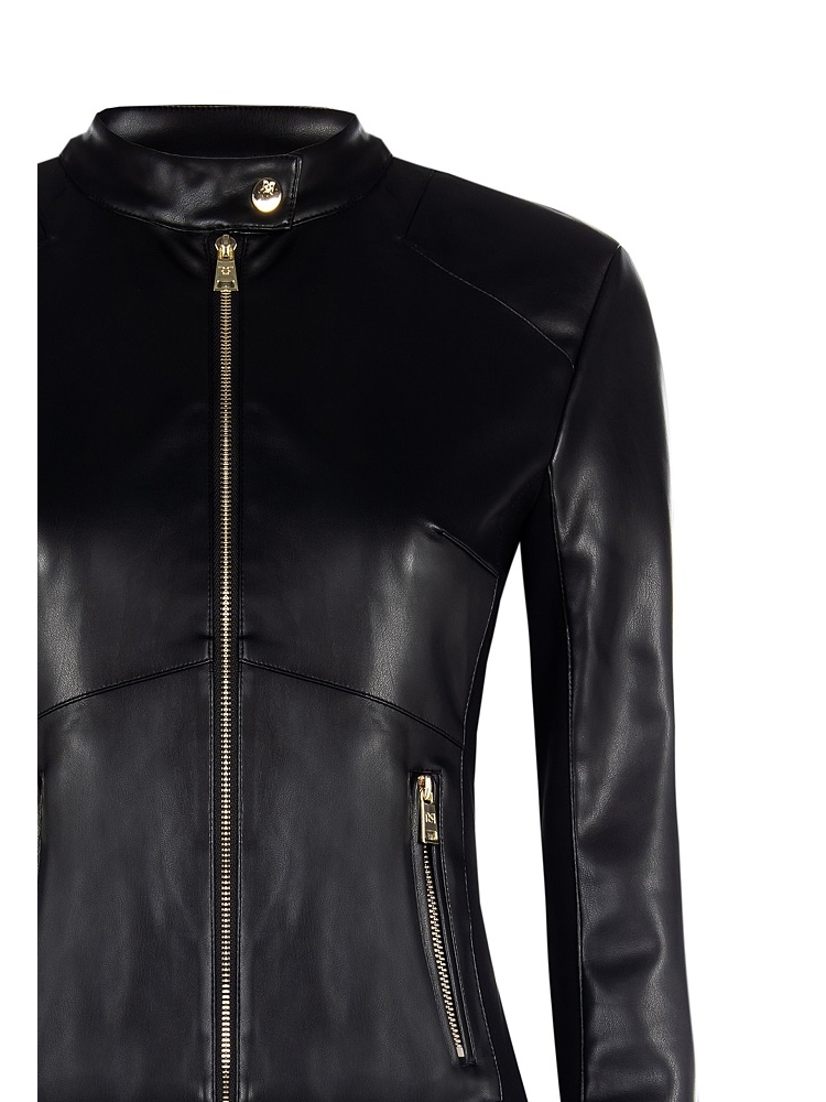 CHAQUETA ECOPIEL COMBI PUNTO