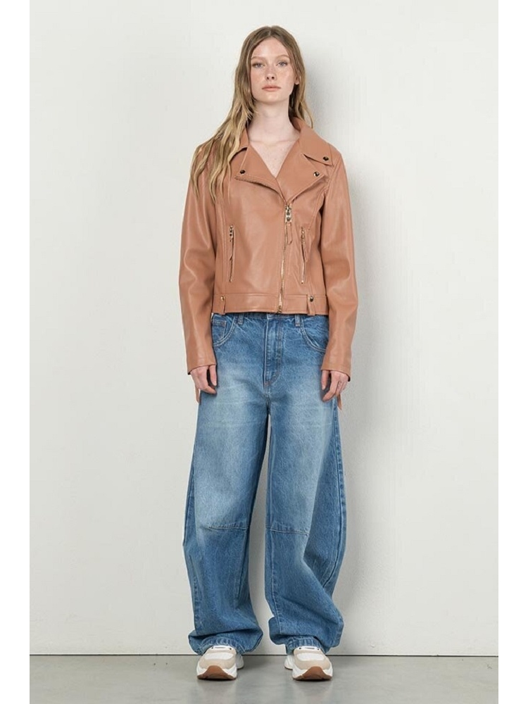 CHAQUETA MOTERA ECOPIEL