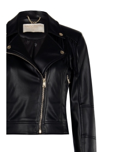 CHAQUETA ECOPIEL CON FLECOS