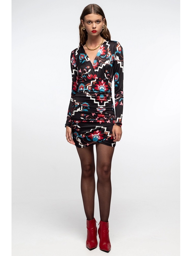 VESTIDO CORTO EST FRUNCIDO 2