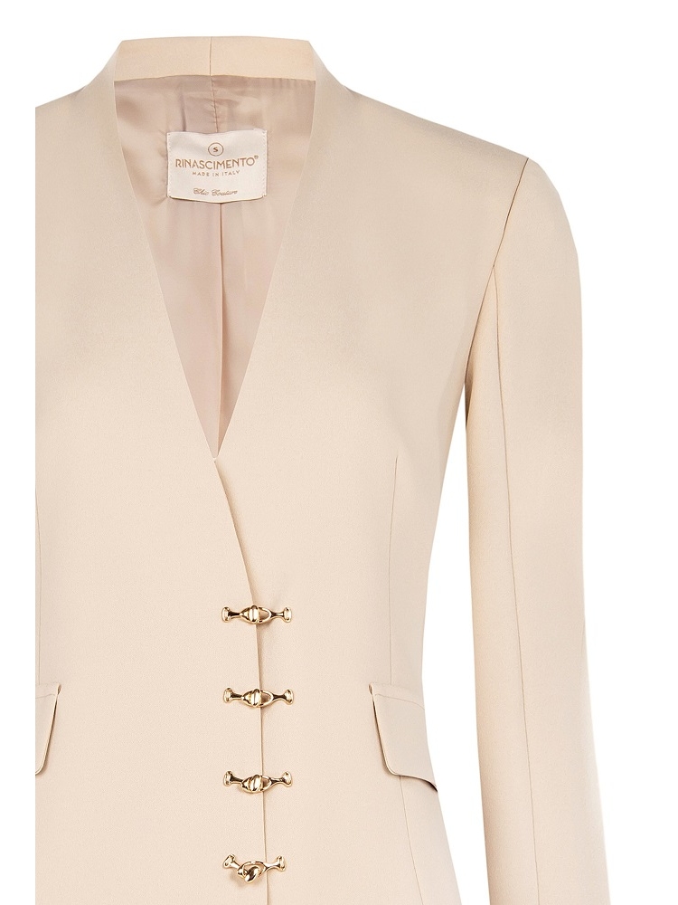 CHAQUETA ALAMARES DORADOS