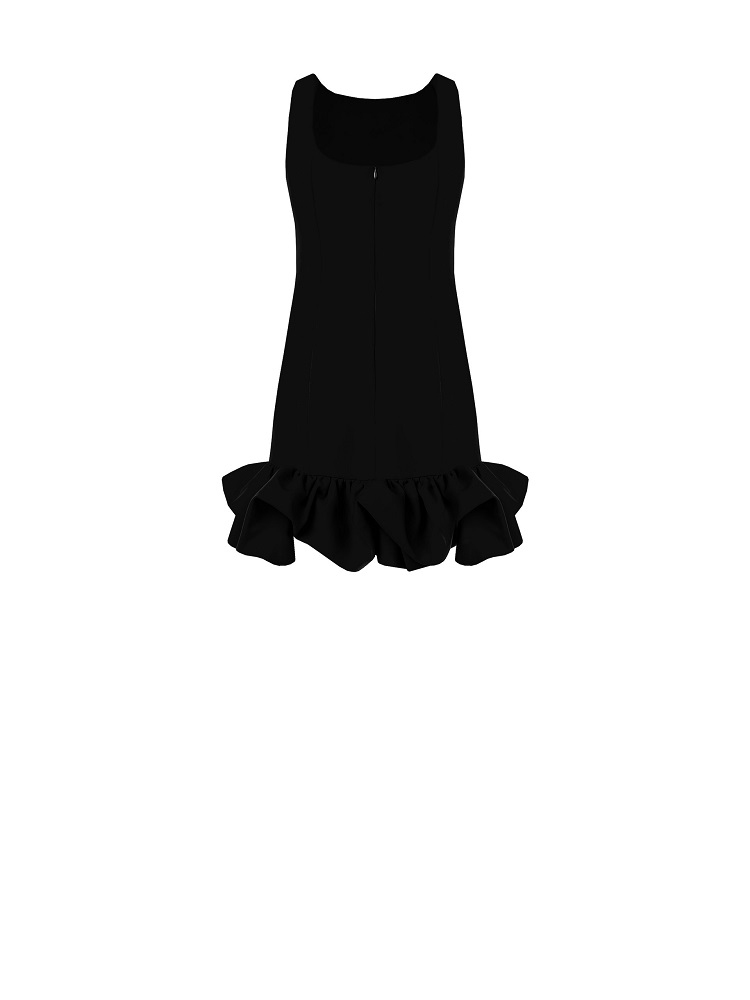 VESTIDO VOLANTE S/MANGAS