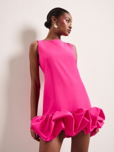 VESTIDO VOLANTE S/MANGAS