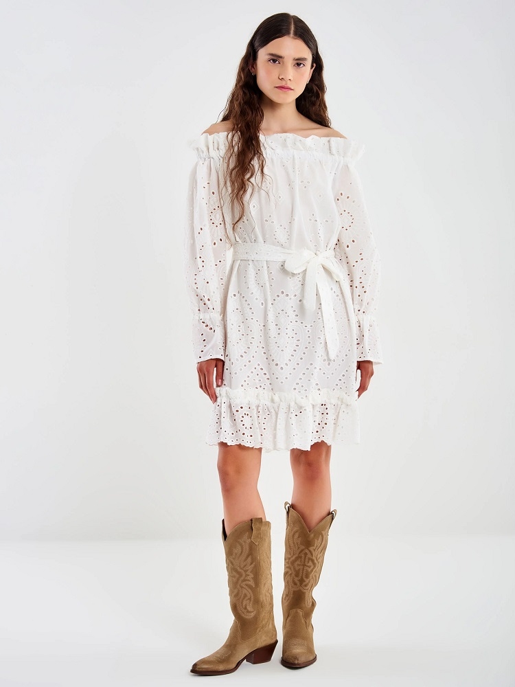 VESTIDO BORDADO H.DESCUBIERTOS ESC ELAST