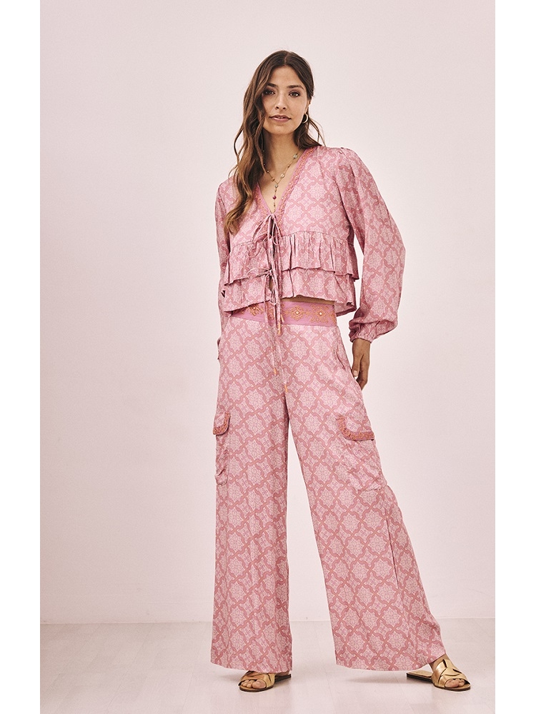 BLUSA M/LARGA EST BORDADA