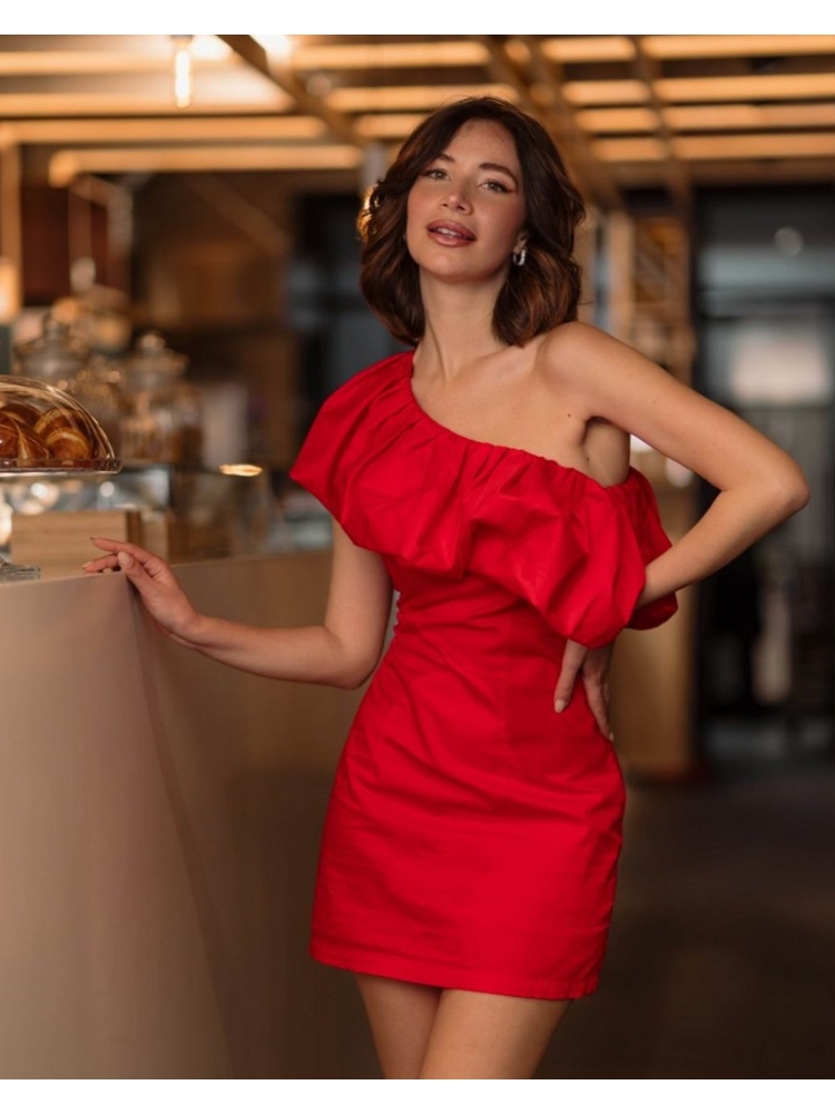 VESTIDO CORTO VOLANTES