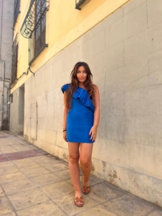 VESTIDO CORTO VOLANTES