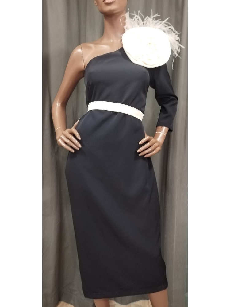 VESTIDO ASIMETRICO FLOR