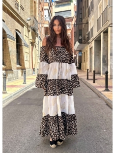 VESTIDO LARGO BICOLOR