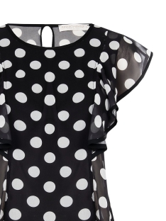 BLUSA GEORGETTE LUNARES Y VOLANTE