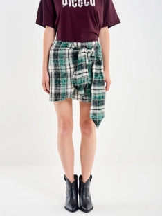 FALDA MINI CUADROS CON NUDO