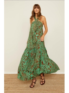 VESTIDO LARGO AL CUELLO EST. FLORES