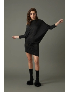 VESTIDO CORTO FRUNCIDO ASIMETRICO