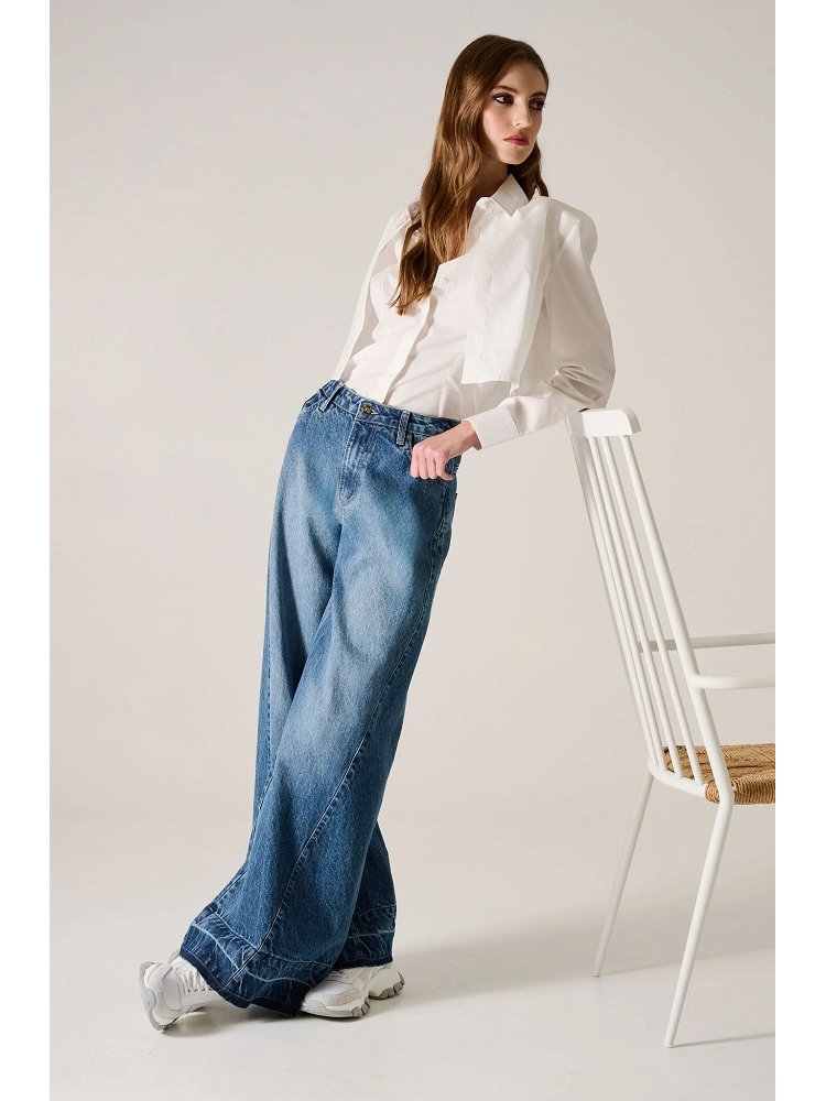 PANTALON VAQUERO PALAZZO